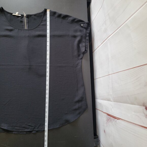 Maurices Cap Sleeve Blouse, Relaxed Fit Top, Women’s XL, Black, Casual Shirt - Picture 9 of 9